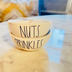 Rae Dunn Cream Snack Bowls Set